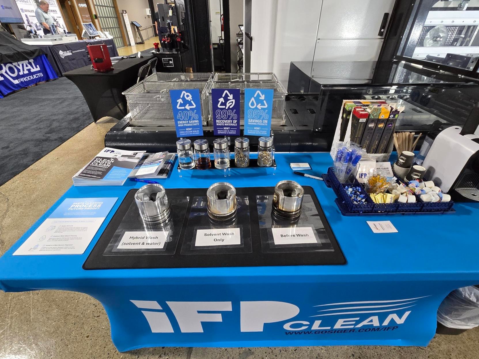 iFP Clean Booth Table at Gosigerfest